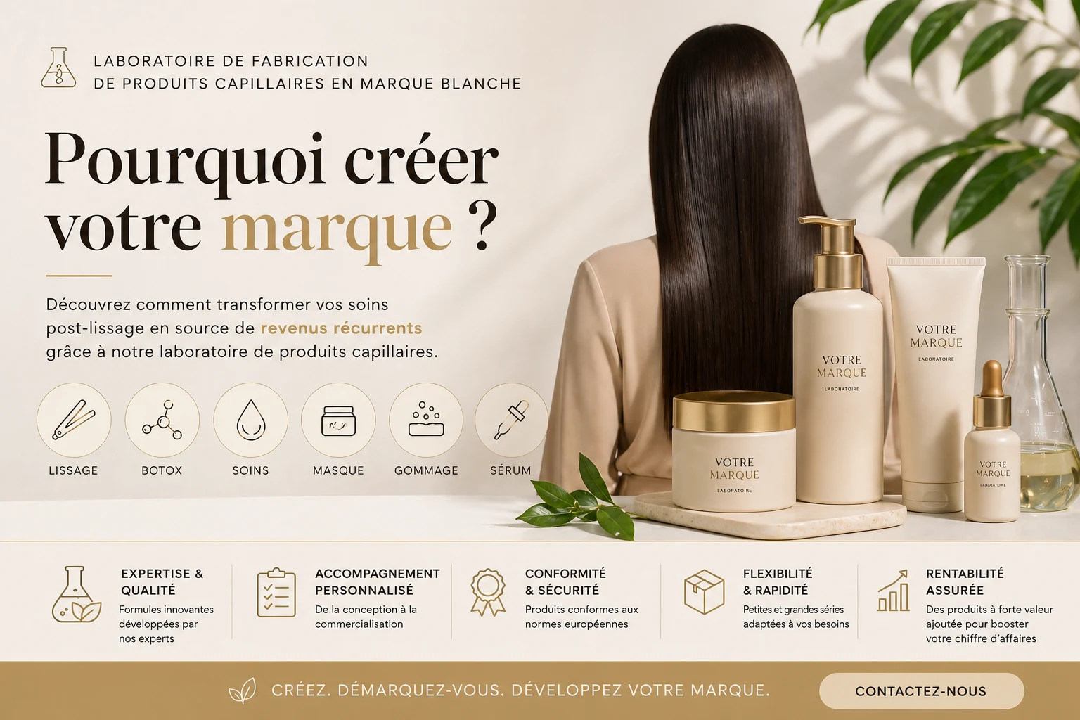 Pourquoi créer votre marque - Transformer vos soins post-lissage en revenus récurrents